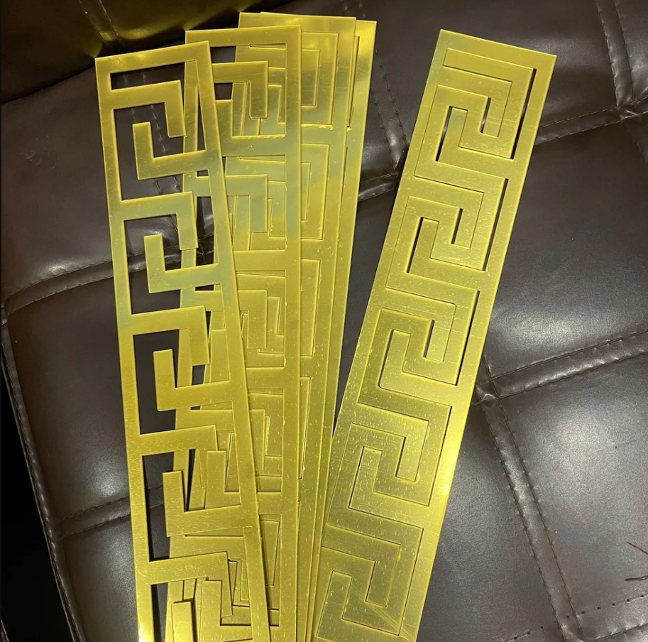 Versace Style Acrylic Borders For Wall Decor